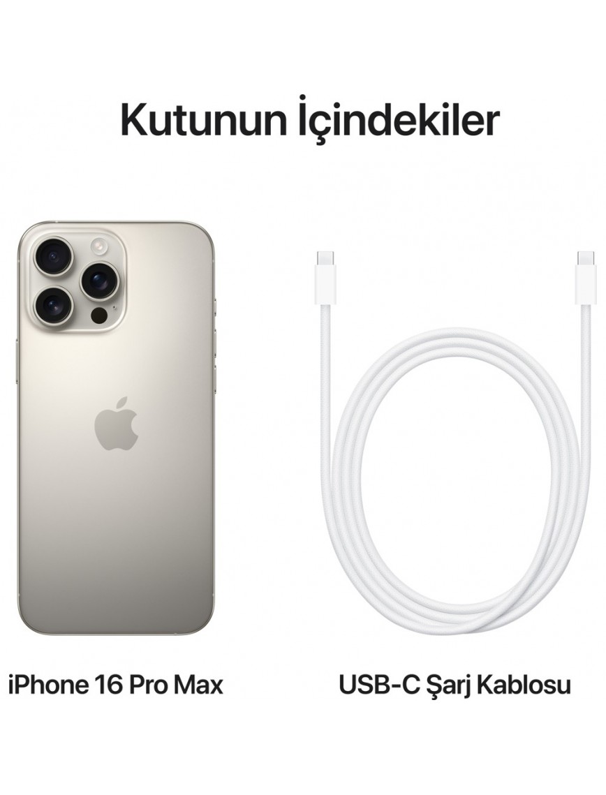 iPhone 16 Pro Max 1TB Natürel Titanyum